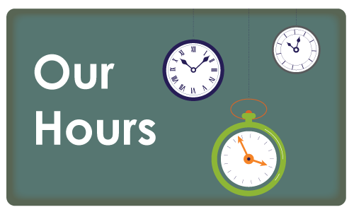 our hours banner